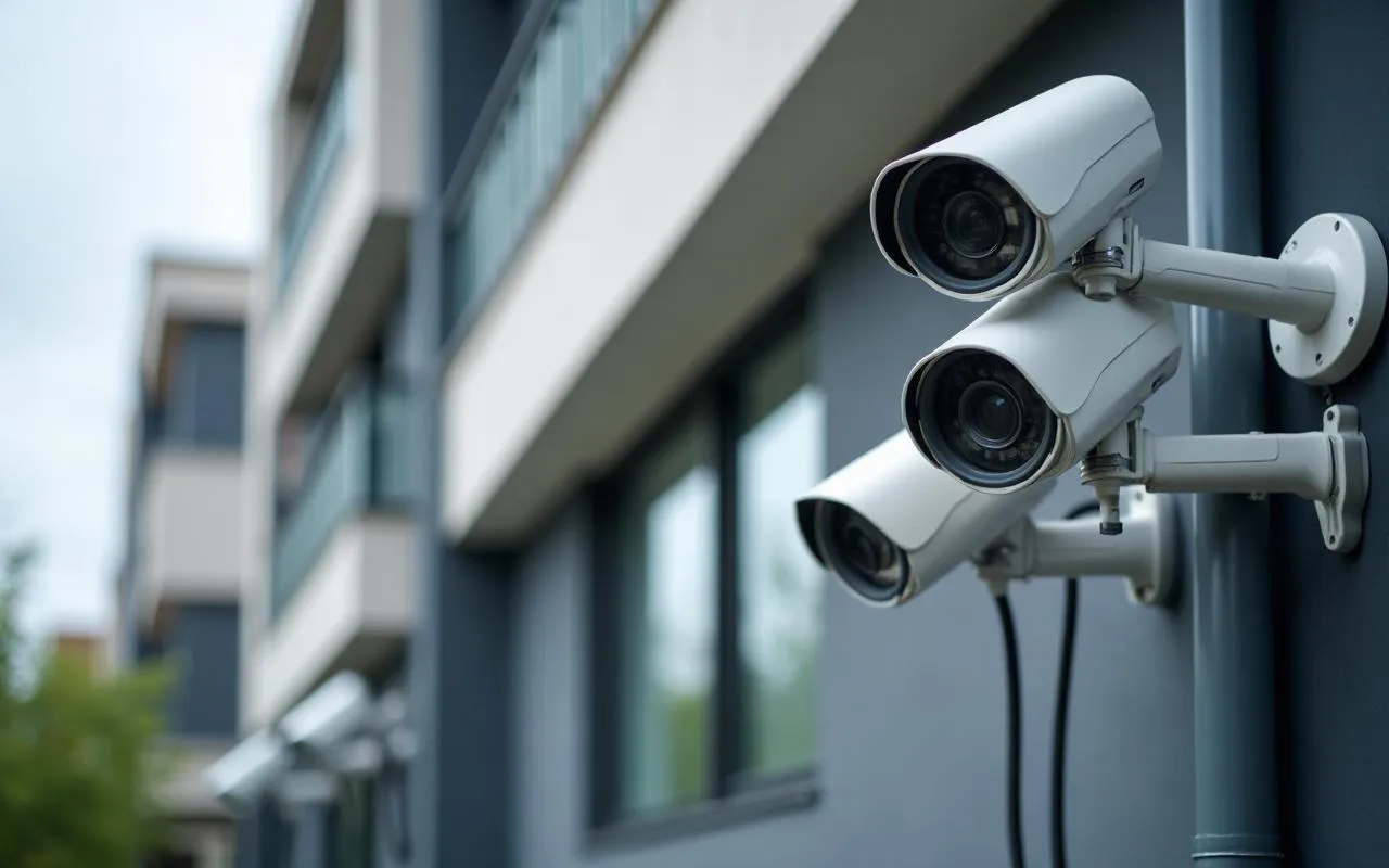 Immagine illustrativa: telecamere di videosorveglianza fissate alla facciata di un edificio